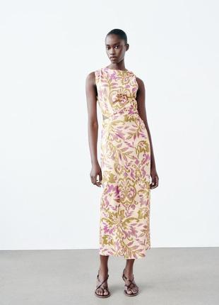 Металізована жіноча сукня zara new