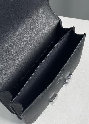 Сумка в стиле hermes constance 23 epsom calf black/silver 6