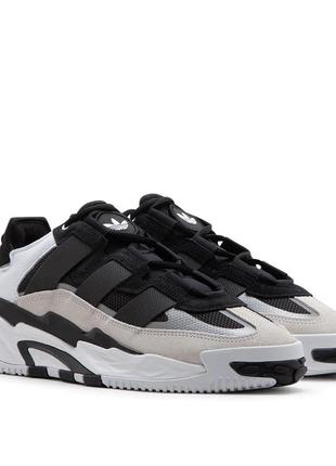 Кроссовки adidas niteball core black/cloud white