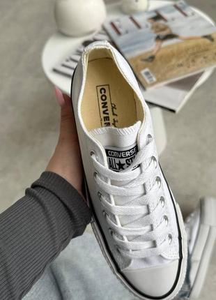 Кросівки жіночі converse all star platform white
