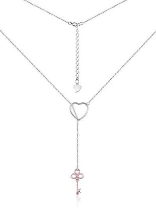 Срібне кольє, розмір 39,5 см x 0,1 см, вага: 3.1 г