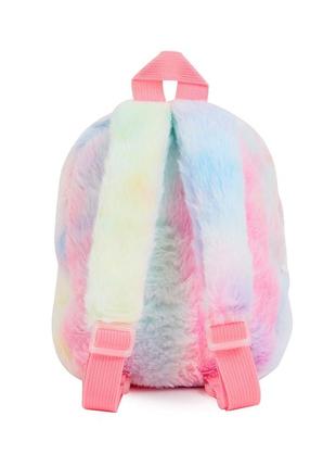 Пухнастий рюкзак для дівчинки маленький5 фото