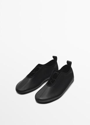 Мягкие кожаные балетки massimo dutti 1586/450