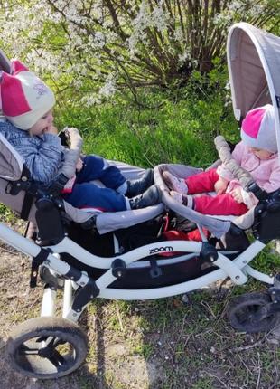 Детский двойной колясок