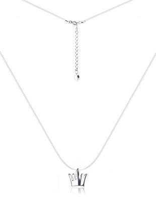 Срібне кольє мононитка, розмір 39,5 см x 0,05 см, вага: 1.0 г