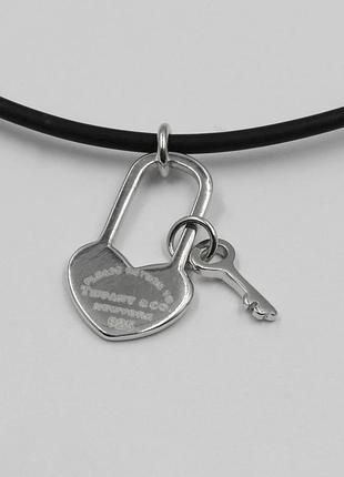 Срібне кольє родоване, розмір 39,5 см x 0,15 см, вага: 2.6 г