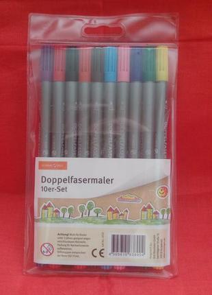 Фломастеры двухсторонние.  doppelfasermaler.   германия. 3