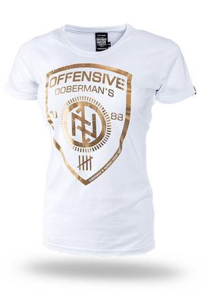 Dobermans aggressive футболка женская dobermans offensive gold shield tsd238wt (m)