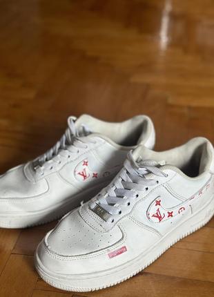 Кроссовки nike кроссы белые lv Metcon