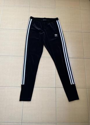 Лосины велюровые adidas s-m, 36-38
