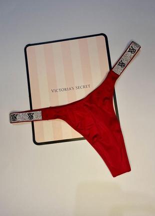 Трусики very sexy shine strap thong panty victorias secret9 фото