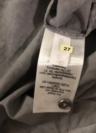 Блуза брендовая, коттон-лен новая  лето цвет серый евро46-483 фото
