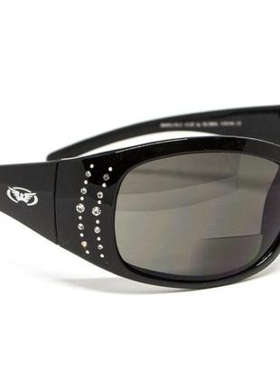 Бифокальные защитные очки global vision marilyn-2 bifocal (gray +2.5), серые с диоптриями +2.5