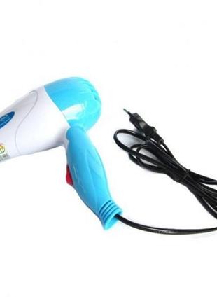 Дорожній складаний фен для сушіння укладки волосся з регуляцією швидкості та температури компактний wimpex wx 1301