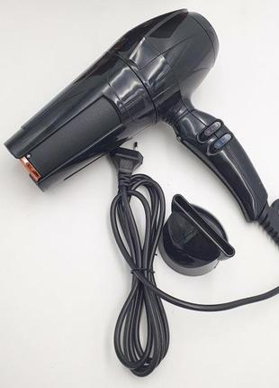 Професійний фен стайлер для сушіння та укладання волосся з регуляцією температури та швидкості 2200 вт ukc ma-8815