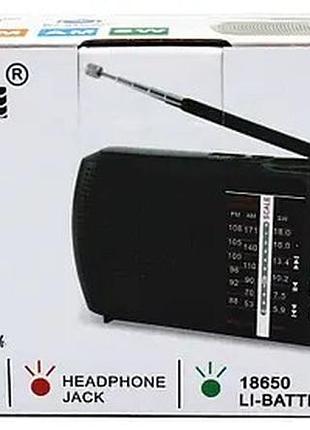 Радіоприймач акумуляторний із можливістю відтворення з usb і microcd-флешки радіо fm/am/sw golon icf-8