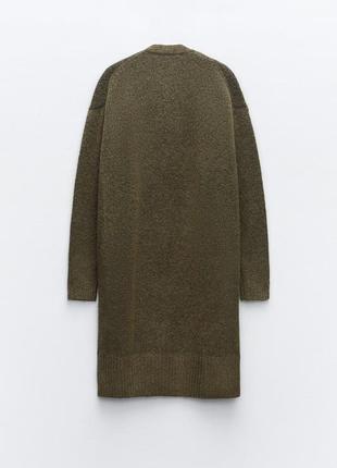 Теплий кардиган-пальто зручного крою від zara, розмір m-l*5 фото