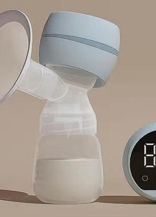 Молокоотсос электрический miss baby голубой