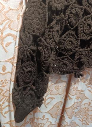 Красивый свитер женский,ажурный.