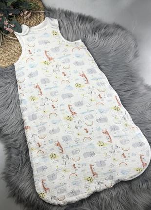 Мусліновий конверт для сну 0-6 міс. / спальник