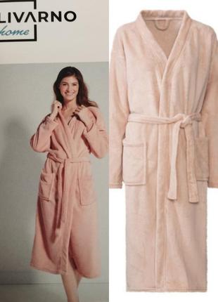 Женский банный плюшевий халат l-xl германия