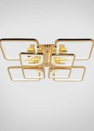 Люстра светодиодная акриловая v k39047-4+4 gd с пультом