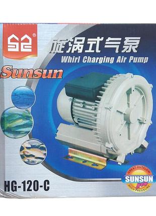 Вихревой компрессор для пруда улитка sunsun hg-120c