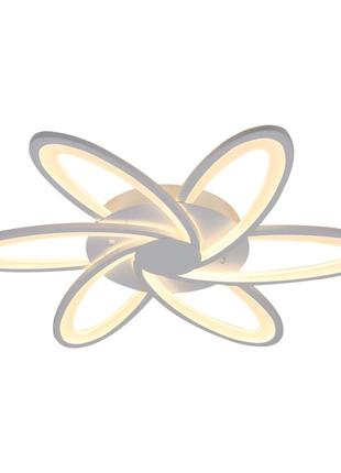 Люстра світлодіодна акрилова sirius 6236-6 wt 104w