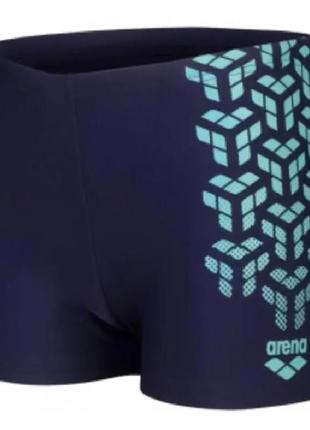 Плавки arena kikko v swim short graphic синій, бірюзовмй діт 128 см