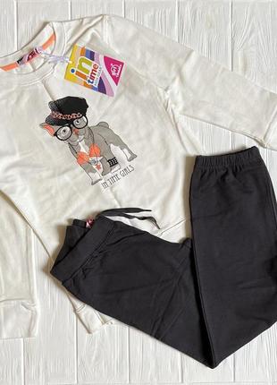 Костюм для дівчинки на 8 л in time kidsglan спортивний домашній теплий