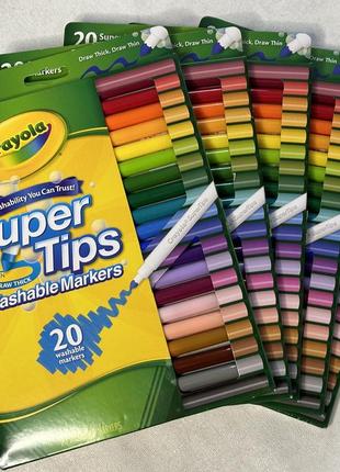 Набор фломастеров маркеров, 20 шт, crayola