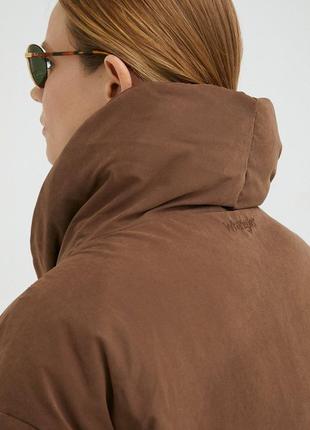 Пальто wrangler трендового коричневого кольору5 фото