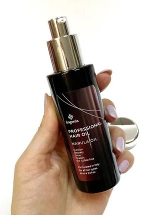 Профессиональное масло марулы для волос bogenia professional hair oil marula oil