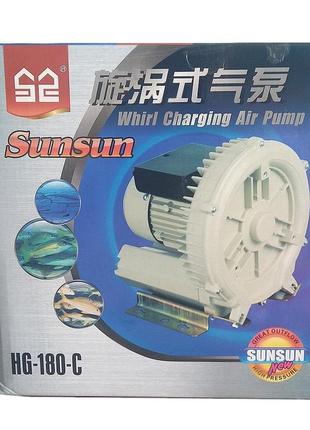 Вихревой компрессор для пруда улитка sunsun hg-180c