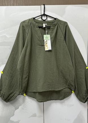 📌 нова бавовняна блуза, сорочка only, нова з паперовою біркою