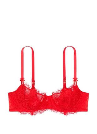 Красный бюстгальтер-балконет wicked без подкладки victoria secret