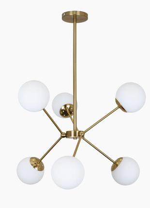 Люстра современная 7529810-6 brz+wh