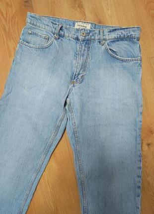 Джинси чоловічі сині блакитні прямі pull&bear straight jeans man, розмір l