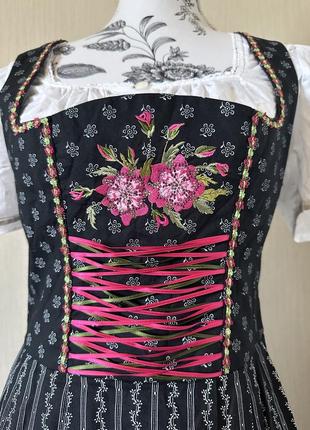 Винтажный австрийский длинный сарафан платье