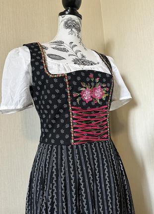 Винтажный австрийский длинный сарафан платье