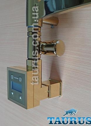 Золотые проходные угловые краны под тэн varioterm integra gold польша для гибридных полотенцесушителей 1/2"