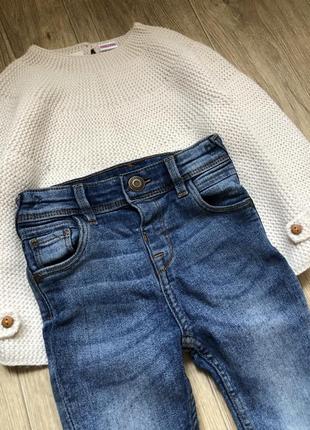 Комплект 1,5-2 года свитер zara джинсы5 фото