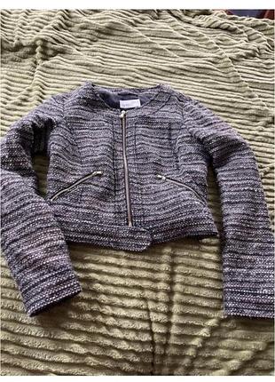 Твидовый жакет пиджак