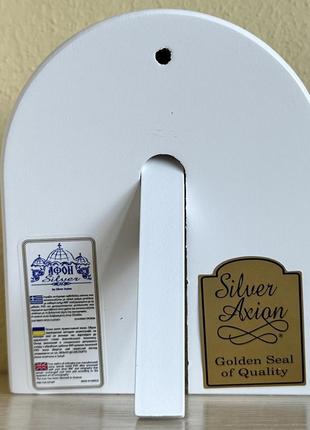 Грецька срібна ікона silver axion богородиця молиться ep4-017xag/wh/p 15х18см