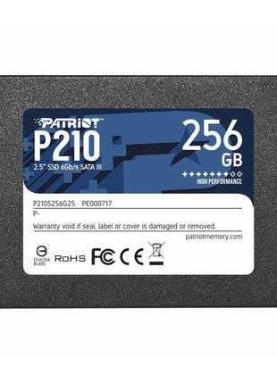 Ssd patriot p210 256gb 2.5" 7mm sataiii 3d qlc