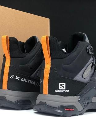 Salomon speedcross pro сірі з чорним термо високі кросівки ботінки сапоги теплі...