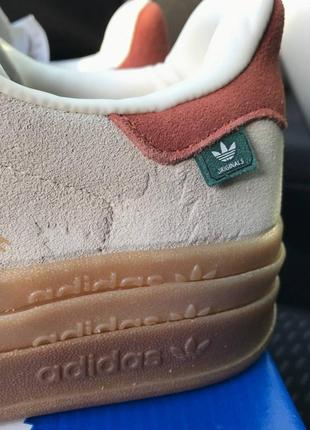 Кросівки adidas gazelle bold platform beige6 фото