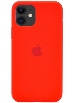 Чохол для смартфона silicone full case aa open cam for apple iphone 11 кругл 11.red