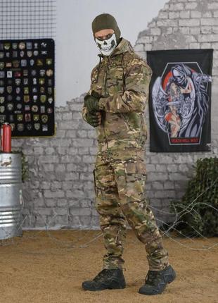 Теплый армейский тактический костюм куртка штаны олива пиксель с отстегиваемым капюшоном камуфляжный зсу