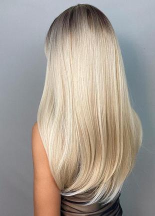 Парик балаяж аиртач длинный омбре амбре двухцветный искусственные волосы накладные волосы